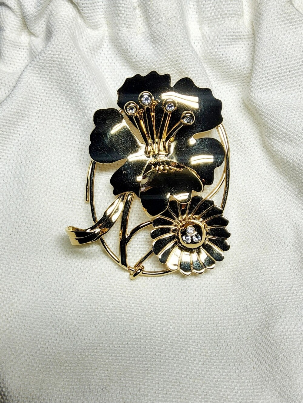 JW Anderson Gold Floral Statement Oversized Ear Piece - NWT
